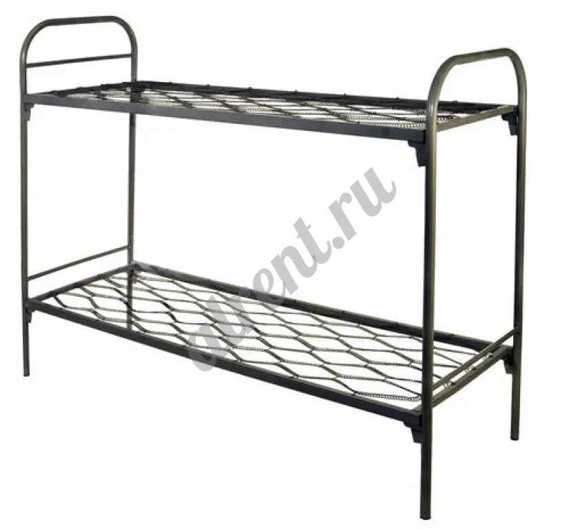 Кровати металлические долговечные с ДСП спинками