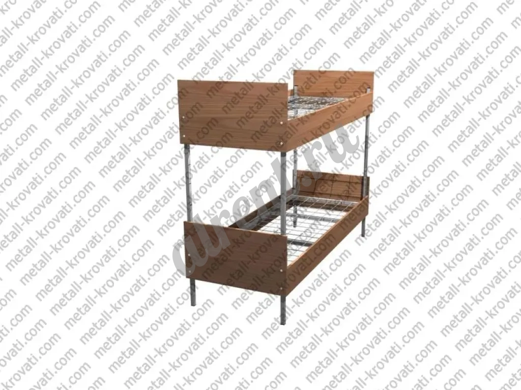 Металлические кровати с ДСП спинками, кровати из ЛДСП